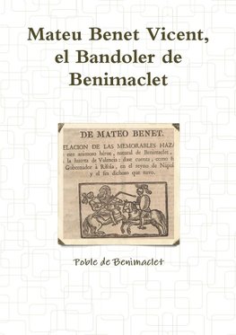 MATEU BENET VICENT, EL BANDOLER DE BENIMACLET