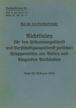 Merkblatt 18/11 - Richtlinien für den Erkennungsdienst und Verständigungsdienst zwischen Truppenteilen am Boden und fliegenden Verbänden