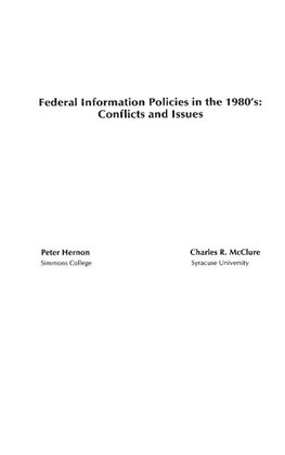 Federal Information Policies in the 1980's