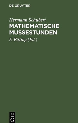 Mathematische Mußestunden