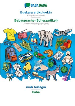 BABADADA black-and-white, Euskara artikuluekin - Babysprache (Scherzartikel), irudi hiztegia - baba