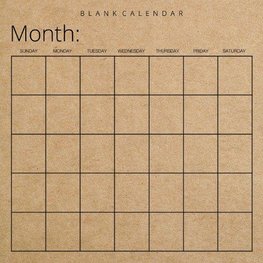 Blank Calendar