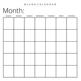 Blank Calendar