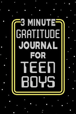 3 Minute Gratitude Journal for Teen Boys