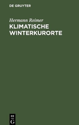 Klimatische Winterkurorte