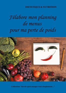 J'élabore mon planning de menus pour ma perte de poids