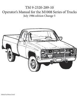 TM 9-2320-289-10 Operator's Manual for the M1008 series of trucks