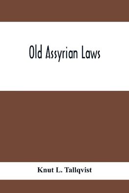 Old Assyrian Laws