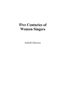 Five Centuries of Women Singers