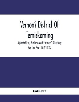 Vernon'S District Of Temiskaming