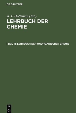 Lehrbuch der Chemie, [Teil 1], Lehrbuch der unorganischer Chemie