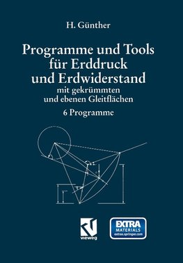 Programme und Tools für Erddruck und Erdwiderstand mit gekrümmten und ebenen Gleitflächen