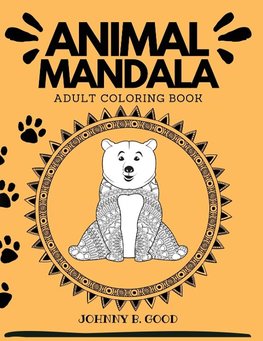 Animal Mandala Adult Coloring Book