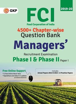 FCI Manager Phase I & Phase II (Paper 1) - Chapterwise Question Bank  (English)