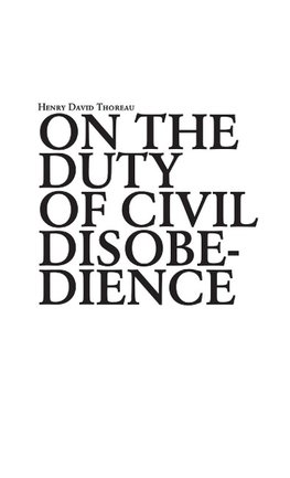 On the duty of civil disobedience