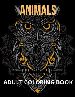 Animals Adult Coloring Book