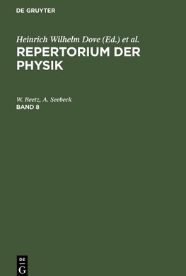 Repertorium der Physik, Band 8, Repertorium der Physik Band 8