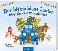 Der kleine blaue Laster bringt allen einen Weihnachtsbaum