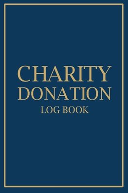 Charity Donation Log Book