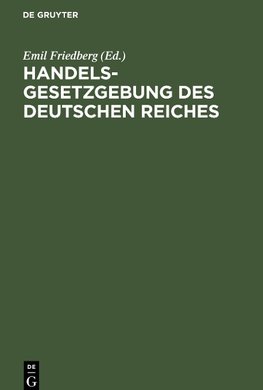 Handelsgesetzgebung des Deutschen Reiches