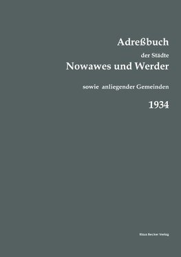 Adreßbuch der Städte Nowawes und Werder für 1934