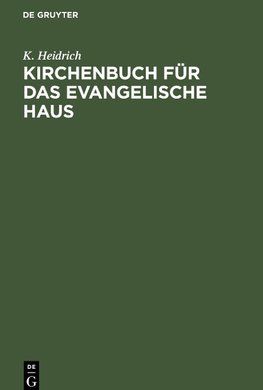 Kirchenbuch für das evangelische Haus