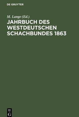 Jahrbuch des westdeutschen Schachbundes 1863