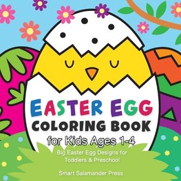 Easter Egg Coloring Book for Kids Ages 1-4