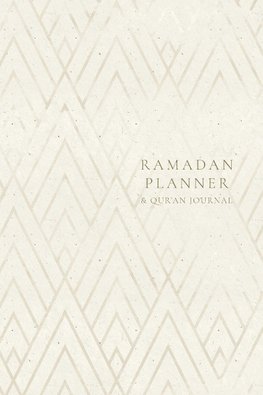 Ramadan Planner with Integrated Qur'an Journal: Gold Geometric