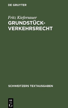 Grundstückverkehrsrecht