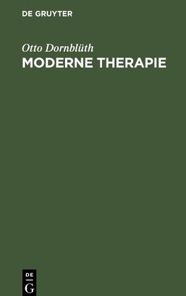 Moderne Therapie