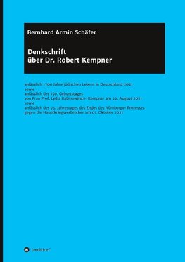 Denkschrift über Dr. Robert Kempner