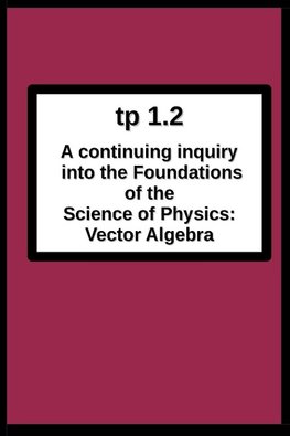 tp1.2 A continuing inquiry into the Foundations of the Science of Physics