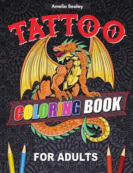 Tattoo Coloring Book For Adults