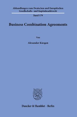 Business Combination Agreements.