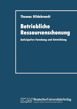 Betriebliche Ressourcenschonung