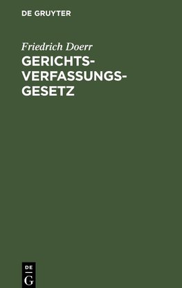 Gerichtsverfassungsgesetz