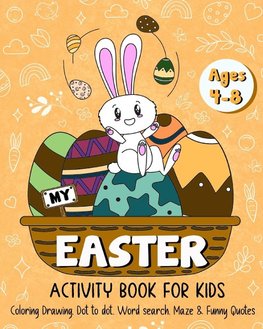 My Easter Activity Book for Kids Age 4-8