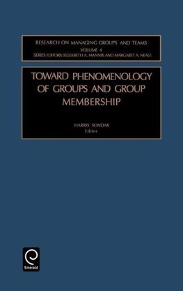 Toward Phenomenology of Groups and Group Membership (Research on Managing Groups & Teams)