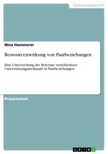 Ressourcenwirkung von Paarbeziehungen