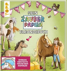 Mein Zauberpapier Freundebuch Süße Pferde