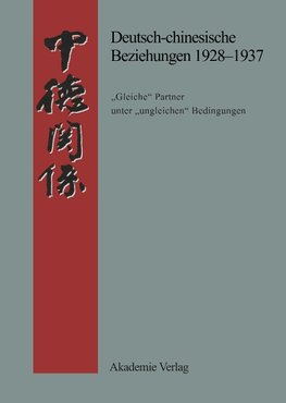 Deutsch-chinesische Beziehungen 1928-1937