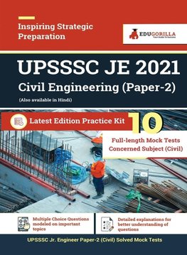 UPSSSC JE Paper-2 Civil Engineering (Concerned Subject) 2021 | 10 Full-length Mock Test