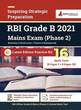 RBI Grade B Mains Exam (Phase 2) 2021 | Preparation Kit of 20 Full-length Mock Tests