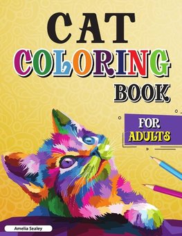 Cat Coloring Book for Adults