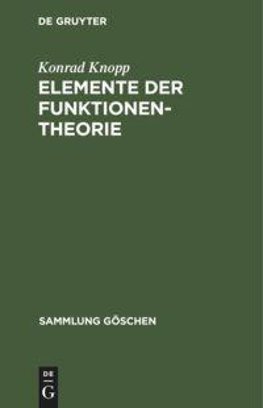 Elemente der Funktionentheorie