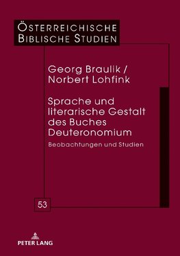 Sprache und literarische Gestalt des Buches Deuteronomium