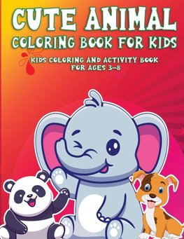 Cute AnimalColoring Book  For Kids