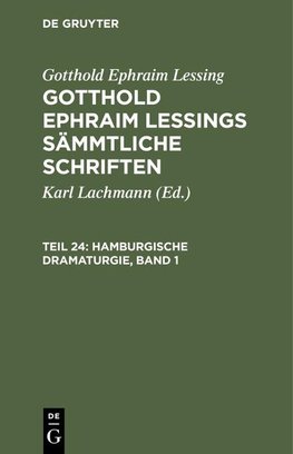 Hamburgische Dramaturgie, Band 1