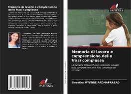 Memoria di lavoro e comprensione delle frasi complesse